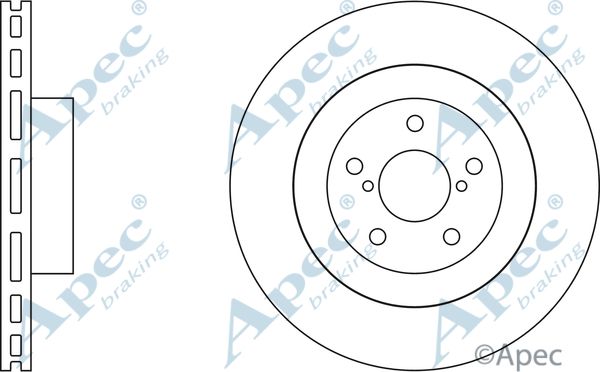 APEC BRAKING Тормозной диск DSK2072